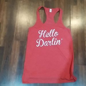 Hello darling tank top
